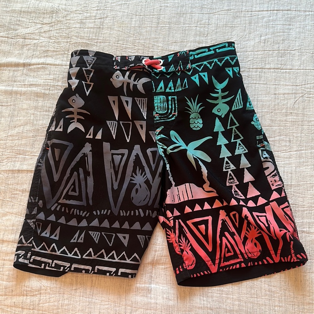 Wonder nation Geometric Boys Swim Trunks Size 8 Medium